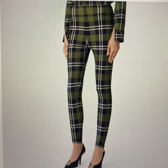 Burberry Tully checkered stretch green leggings - Picture 8 of 10